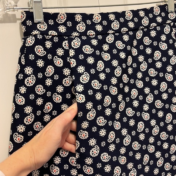 Givenchy Vintage Maxi Skirt in Navy and White Paisley Print - Picture 4 of 9